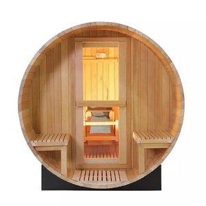 Vente en gros Sauna extérieur 4-6 personnes <span class=keywords><strong>Canada</strong></span> en pruche Sauna baril de vapeur sec et humide - Product Image 5