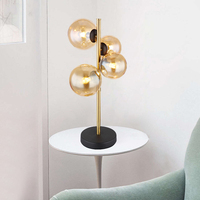Lampe de table verticale personnalisée, design moderne et créative nordique, avec boule de verre pour l'exportation