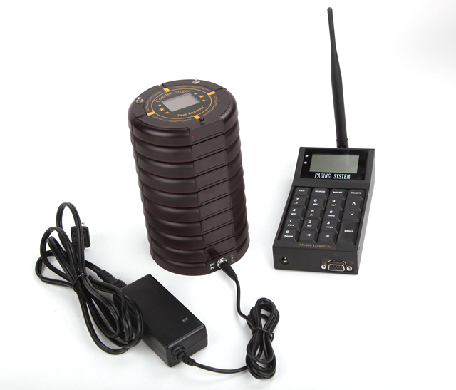 Wireless Coaster Pager System with POCSAG Programming LCD Display 1000m Range for Restaurant & Hospital Use