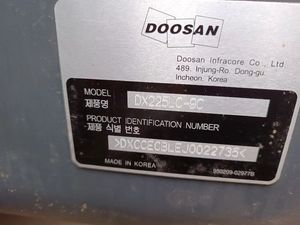 Excavadora Usada China Doosan DX225 con Motor DB58TIS, Caja de Cambios y PLC, Rendimiento Estándar de Exportación - Product Image 6