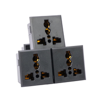 Prise de courant universelle multifonction en gros, 3 prises 13A 250VAC, montage sur panneau, chargeur pour armoire d'équipement, assemblage OEM