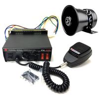 Système de sirène PA300 avec haut-parleur 200W, sirène de voiture, sirène d'ambulance, amplificateur de sirène électronique pour véhicule d'urgence, pompier