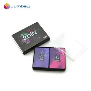 Zain-cartas de juego de doble cubierta personalizadas, 100% cartas de plástico impresas