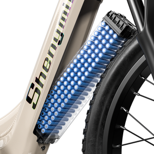 จักรยานไฟฟ้า Fatbike 2000W แบตเตอรี่ที่ซ่อนอยู่17.5 ah ยางรถดูดฝุ่น48V eBike ทนทานใช้พลังงานลิเธียม - Product Image 6