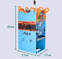 Machine de scellage thermique manuelle à bas prix 220V pour boissons, scelleuse portative pour gobelets en papier et plastique pour thé au lait