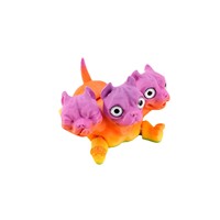 Figurine de chien à trois têtes en PLA imprimée en 3D, modèle animal réaliste, articulation flexible, objet de collection tendance, Année du Chien