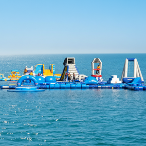 QIQU Parque Acuático Inflable de PVC de 0.55mm con Tobogán de Obstáculos Personalizado para Carnaval de Verano, Auditado por Fábrica - Product Image 1