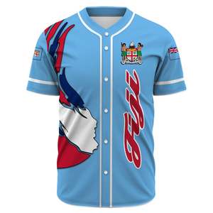 批发定制利比里亚棒球衫男士透气网布超大运动服男士棒球衫 - Product Image 2