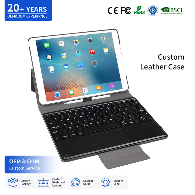 Custom Protective Case & Keyboard for iPad 9.7 Inch 5th 6th Gen iPad Air 2 iPad Pro 9.7 Inch OEM ODM Tablet Keyboard Solution