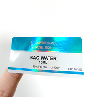 VS-033 Conception personnalisée gratuite Impression de logo holographique Étiquettes de flacon de 3 ml pour peptides Autocollants pour flacons de 3 ml et boîte en papier pour flacons de 3 ml avec plateau