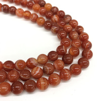 Fabricant de gros de perles de pierre ronde d'agate rayée de pierres précieuses naturelles faites à la main pour la fabrication de bijoux de collier de bracelet
