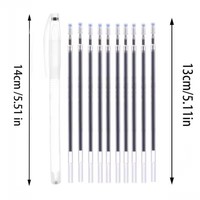 Stylos de disparition à haute température en cours d'apparition ensemble de stylos marqueurs de broderie à coudre 10 stylos en tissu portables pour la couture de tissu