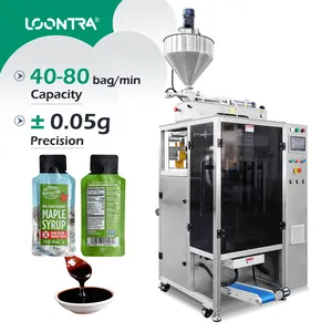 High Speed Caviare Multilane Sachet Automatic Liquid and Paste Four Side Seal Packaging Machine Liquid Filling and Pack Machine