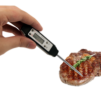 Termometer daging Digital Multifungsi, termometer panggangan memasak dapur terbuat dari plastik tahan lama