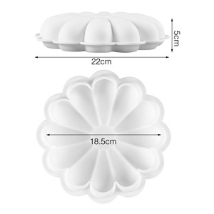 Jiashi Sunflower Cake Mold 22x18.5x5cm Food Grade <b>Silicone</b> <b>Baking</b> Tool For Mousse Cake - Product Image 2