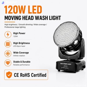Projecteur Laser Beam à Tête Mobile 120W RGBW Pixel <span class=keywords><strong>LED</strong></span> <span class=keywords><strong>avec</strong></span> Rotation Infinie et Gyroscope pour DJ, Discothèque, Mariage, Fête, Événement - Product Image 1