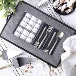 Flatware & Utensil <b>Storage</b> Durable Silverware <b>Storage</b> <b>Box</b> with Padded Dividers - Product Image 6