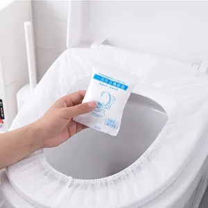 Housse de siège de toilette en pulpe de tissu non tissé jetable Voyage Hôtel Biodégradable Sanitaire Sûr Propre, utilisation dans les toilettes publiques