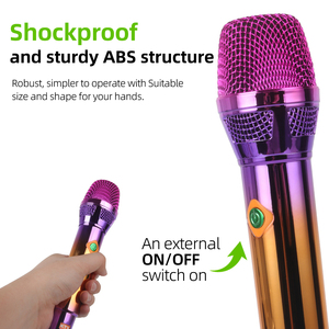 Microphone filaire portatif haute fidélité <span class=keywords><strong>en</strong></span> métal Demao Performance professionnelle Connexion extérieure Audio Chant Karaoké - Product Image 4