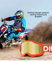 Kacamata Motocross Baru untuk Bersepeda di Luar Ruangan, Anti Angin dan Pasir, Perlindungan UV, Bingkai Penuh, Tahan Benturan, Pelindung Mata