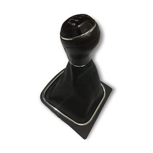 Perilla de engranaje de cuero de 5 y 6 velocidades para Volkswagen <span class=keywords><strong>Vento</strong></span> 2013, palanca de cambios de golf, accesorios interiores de transmisión - Product Image 4