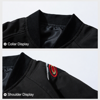 Veste brodée ODM avec logo 3D, veste streetwear pour homme, pour marque, faible MOQ
