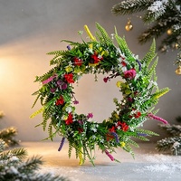 Guirlande décorative en plastique écologique de haute qualité UMIND, faite à la main, 35/40/45/50 cm, pour l'extérieur, Noël et autres activités