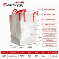 Sac Jumbo en Polypropylène de 1000 kg, Sac FIBC en PP, Big Bag, Sac de Tonnes, Vente en Gros Usine