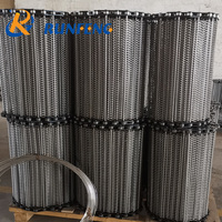 Banda Transportadora de Malla de Alambre en Espiral de Acero Inoxidable 304/316 de Alta Calidad, Tamaño Personalizado, para Hornos, Restaurantes y Comercios