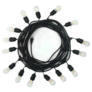 Populaire Pratique Connexion Bonne Qualité LED Festoon Éclairage Vintage Patio Globe 48ft Guirlande Lumineuse Extérieure avec 24 X E26 - Product Image 4