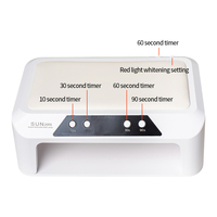 Lampe UV 2-en-1 pour salon de manucure avec coussin de main intégré, grande lampe 236W pour séchage rapide du vernis gel