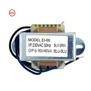 EI 변압기 제조업체 120V 240V 230V 110V 220V ~ 16V 2A 3A AC 전원 변압기