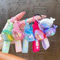 Nuevo llavero creativo de ballena pequeña UV, llavero de goma bonito y de moda para coche, colgante de mochila escolar, regalo promocional al por mayor