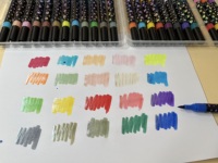Marcadores de Doble Punta con Purpurina SY Modelo 226, 24/36/48 Colores, Rotuladores Acrílicos Brillantes para Arte, Scrapbooking y Bullet Journaling