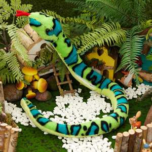 Jouet en peluche <span class=keywords><strong>de</strong></span> serpent réaliste <span class=keywords><strong>de</strong></span> 40 pouces avec éclairage LED pour blagues pratiques - Product Image 6