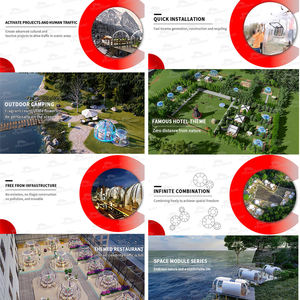 FEAMONT Personalizable Moda El techo del cielo estrellado mantener fuera la lluvia y el viento carpas de burbujas pareja Romántica casa de burbujas - Product Image 4