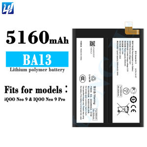 Vivo BA13 iQOO Neo 9/9Pro智能手机5000毫安时电池的替代锂聚合物数字电池 - Product Image 2