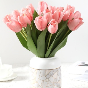Tulipes artificielles au toucher réel, fleurs artificielles, accessoires de photographie, décoration intérieure, ornements de <span class=keywords><strong>mariage</strong></span>, fabrication de qualité supérieure, longue durée de vie - Product Image 4