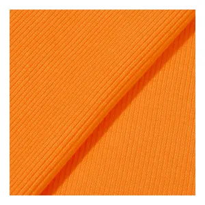 280gsm 97% cotton 3% spandex 2x2 ribbed collar and cuffs knitted fabric
