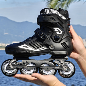 2025 vente en gros clignotant 4 roues sûr chaussures à roulettes agressives professionnel Slalom Freestyle vitesse en ligne <span class=keywords><strong>patin</strong></span> à roulettes en ligne - Product Image 3