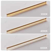 Lampes de placard en aluminium LED modernes sans poignée de type L, CRI 90 élevé, garantie 3 ans, écologiques, commande tactile DC, fabrication OEM/ODM