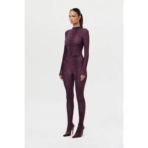 VOIKERDR Combinaison à manches longues pour femme, imprimé numérique, tricot sans couture, polyester, Lycra, tenue de soirée - Product Image 3