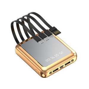 Banco de Energía Universal de 10000 mAh con Cable, Pantalla Digital y 2 Puertos USB, Venta al Por Mayor de Fábrica, Gran Capacidad - Product Image 2