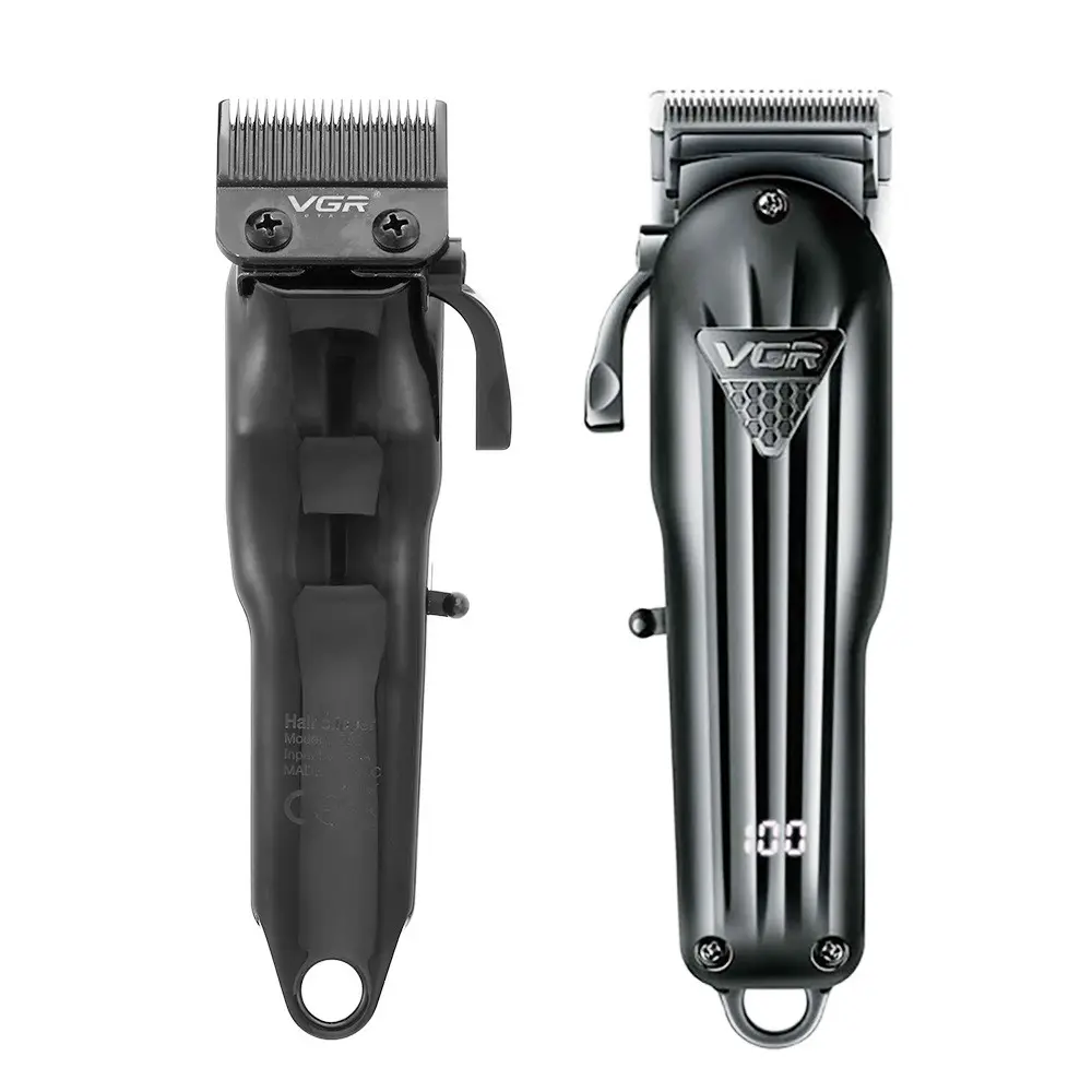 Tondeuse à cheveux Rechargeable VGR V-282 pour hommes, rasoir, Machine à couper les cheveux, accessoires de barbier, Machine à couper la barbe