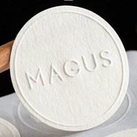 Autocollant d'emballage texturé 3D en papier gaufré de luxe avec logo personnalisé pour invitation de mariage, boîte cadeau, enveloppe, étiquette de scellage