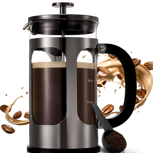 1 litro macchina da caffè stampa francese, macchina per caffè in vetro in acciaio inossidabile, pressa per caffè freddo per viaggi, campeggio - Product Image 1