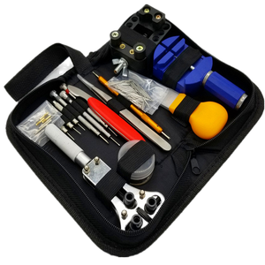 Multi-function 147pcs Watch Repair <b>Tool</b> <b>Kit</b> with Watchband Link Remover & Spring Bar <b>Tool</b> Carrying <b>Bag</b> for Household Use - Product Image 1