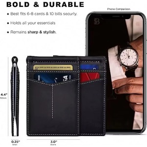 BSCI factory High quantity <b>genuine</b> <b>nylon</b> Purse High quantity minimalism <b>nylon</b> bifold wallet - Product Image 2