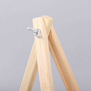 Mini chevalet de table pliable en bois de pin, support en forme de A pour <span class=keywords><strong>toile</strong></span>, <span class=keywords><strong>photo</strong></span>, affichage de numéro de table de mariage, logo personnalisé OEM - Product Image 5