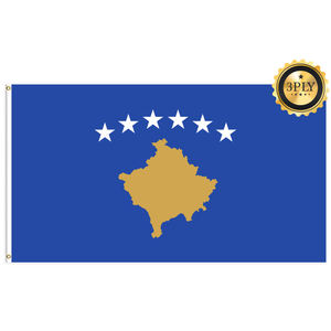 批发3x5ft英尺科索沃三角旗68D/100D聚酯可定制所有国家由可靠供应商快速交货 - Product Image 2